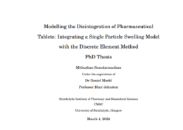 Modelling the disintegration of pharmaceutical tablets