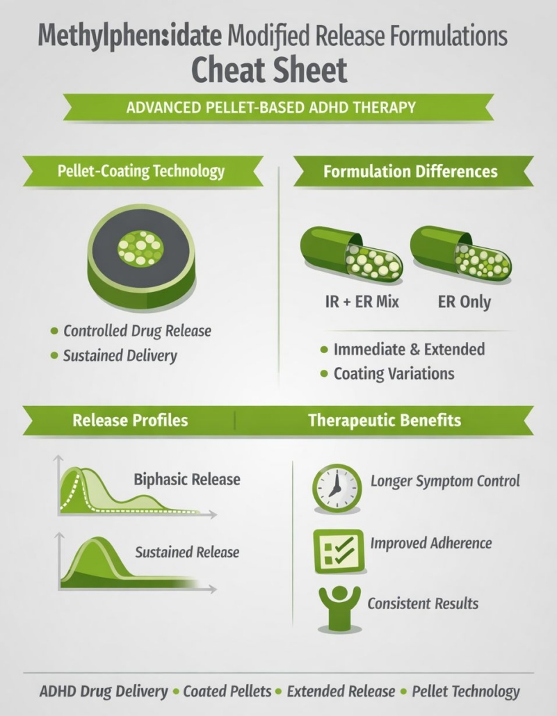 Methylphenidate modified release formulations