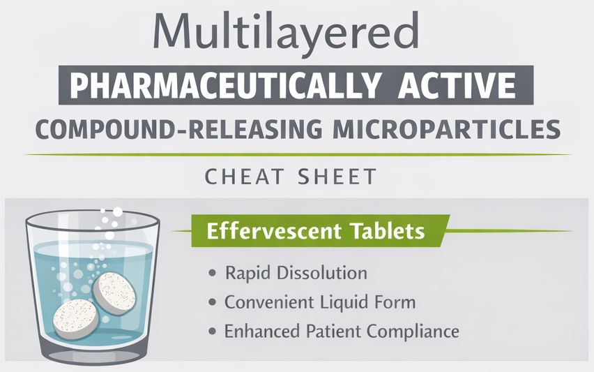 Multilayered pharmaceutically active compound-small